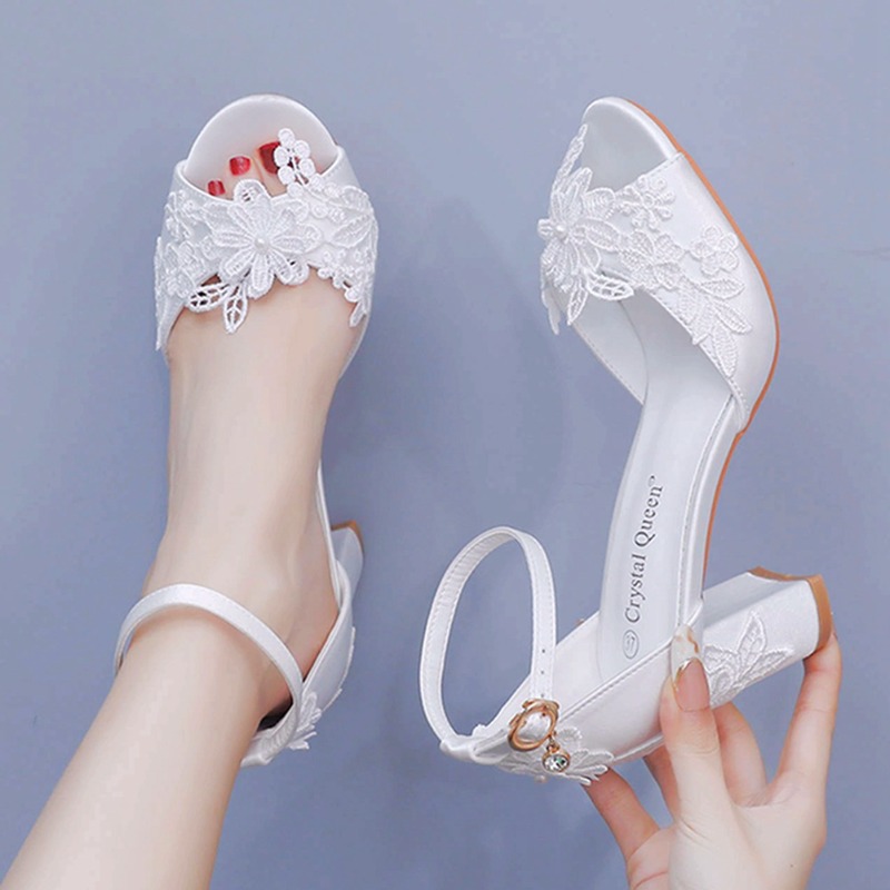 Women'S Fashion Underwear - Women White Silk High Heels Summer