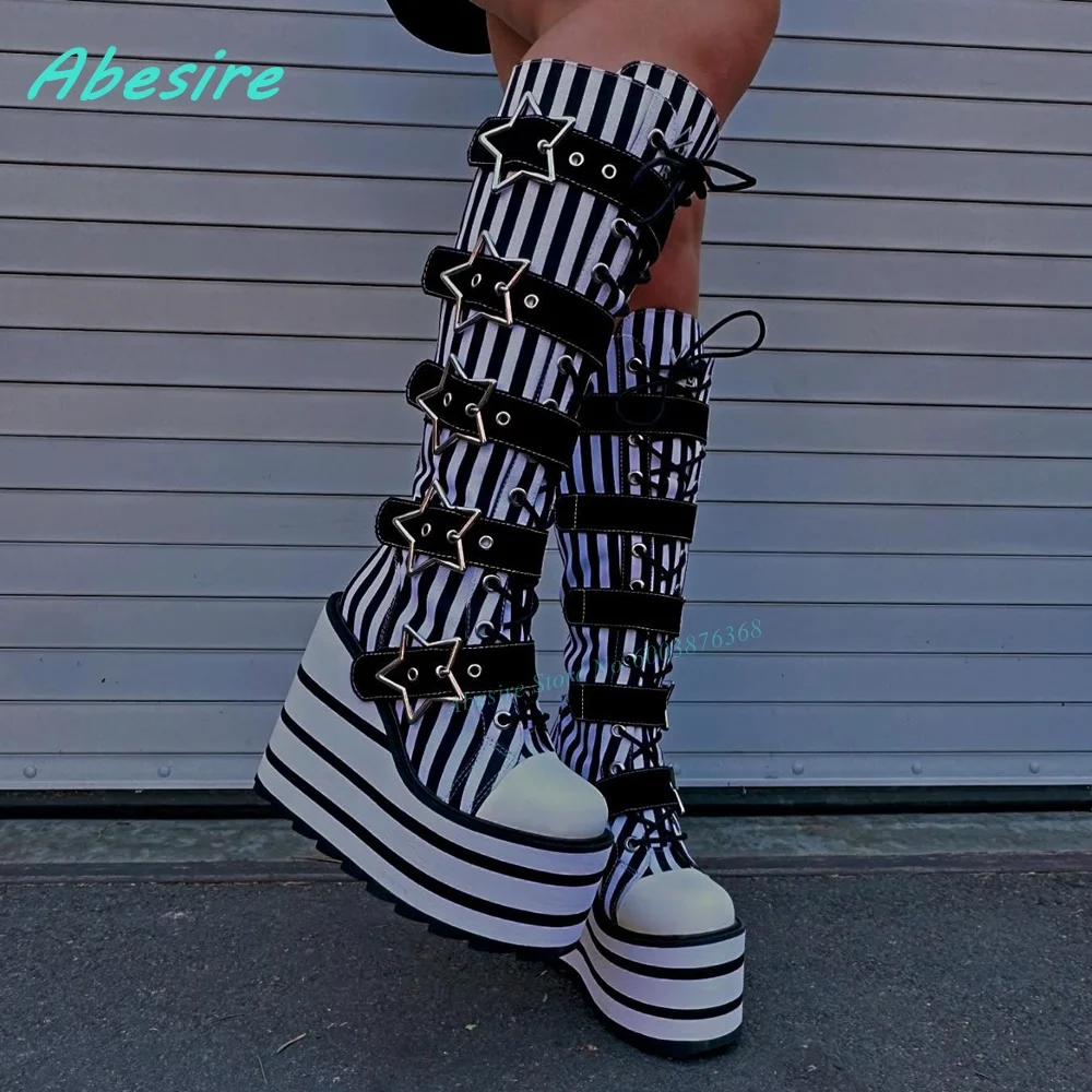 Round Toe Platform White and B – Women'S Fashion Winter 2026 Bewertung und Preis