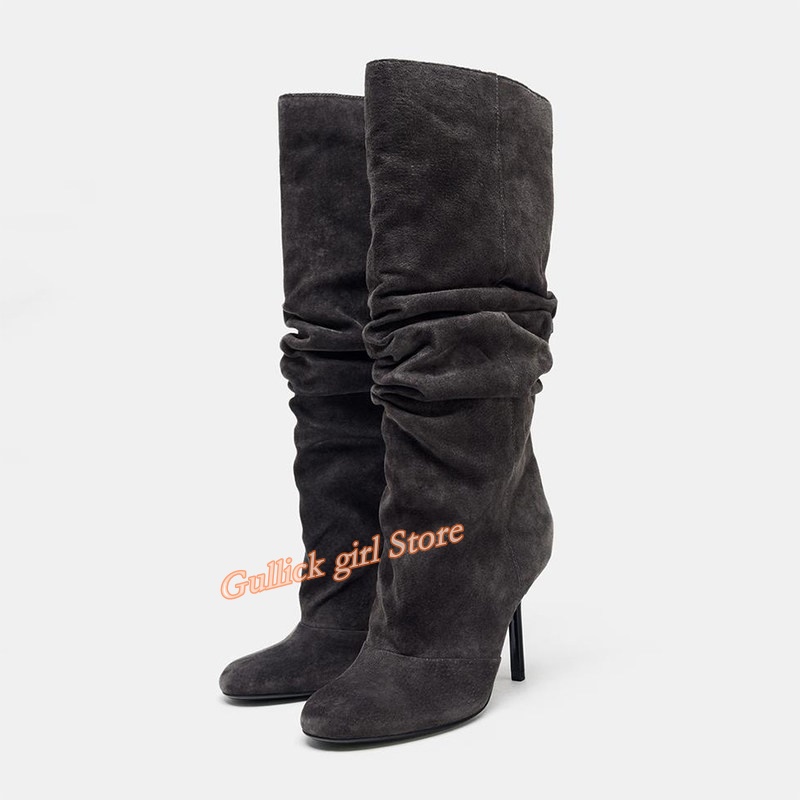 Suede Slouchy Knee High Boots  – Women'S Fashion Winter 2026 Bewertung und Preis