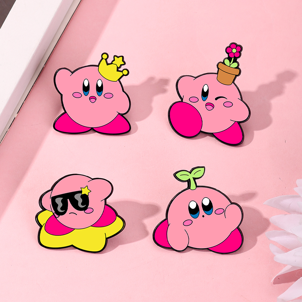 4pcs Kirby Enamel Lapel Pins S – Women Fashion Jeans Bewertung und Preis