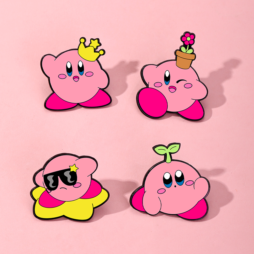 4pcs Kirby Enamel Lapel Pins S – Women Fashion Jeans Bewertung und Preis