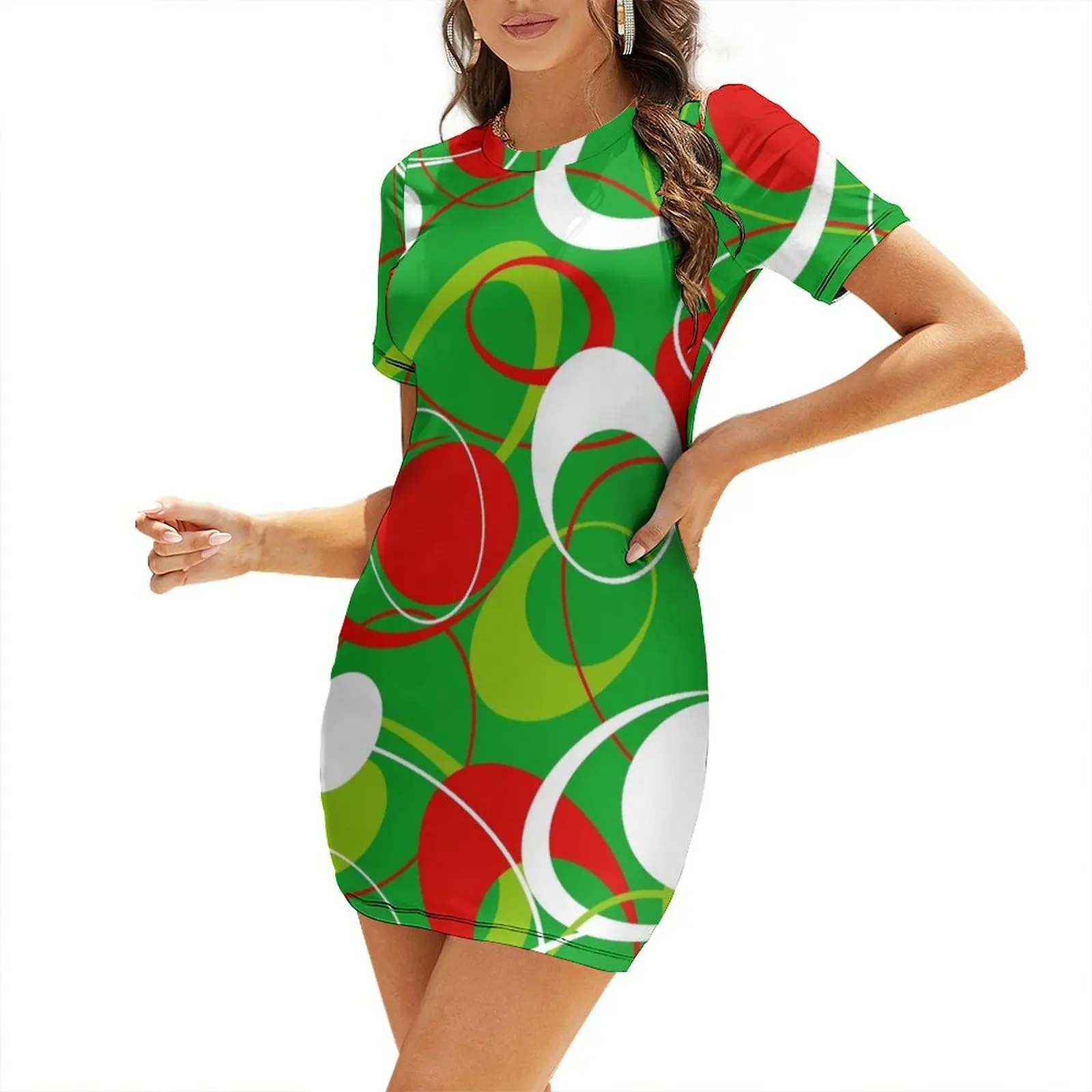 Retro 60s Ovals Short-Sleeved  – Women'S Fashion In The 60S Bewertung und Preis