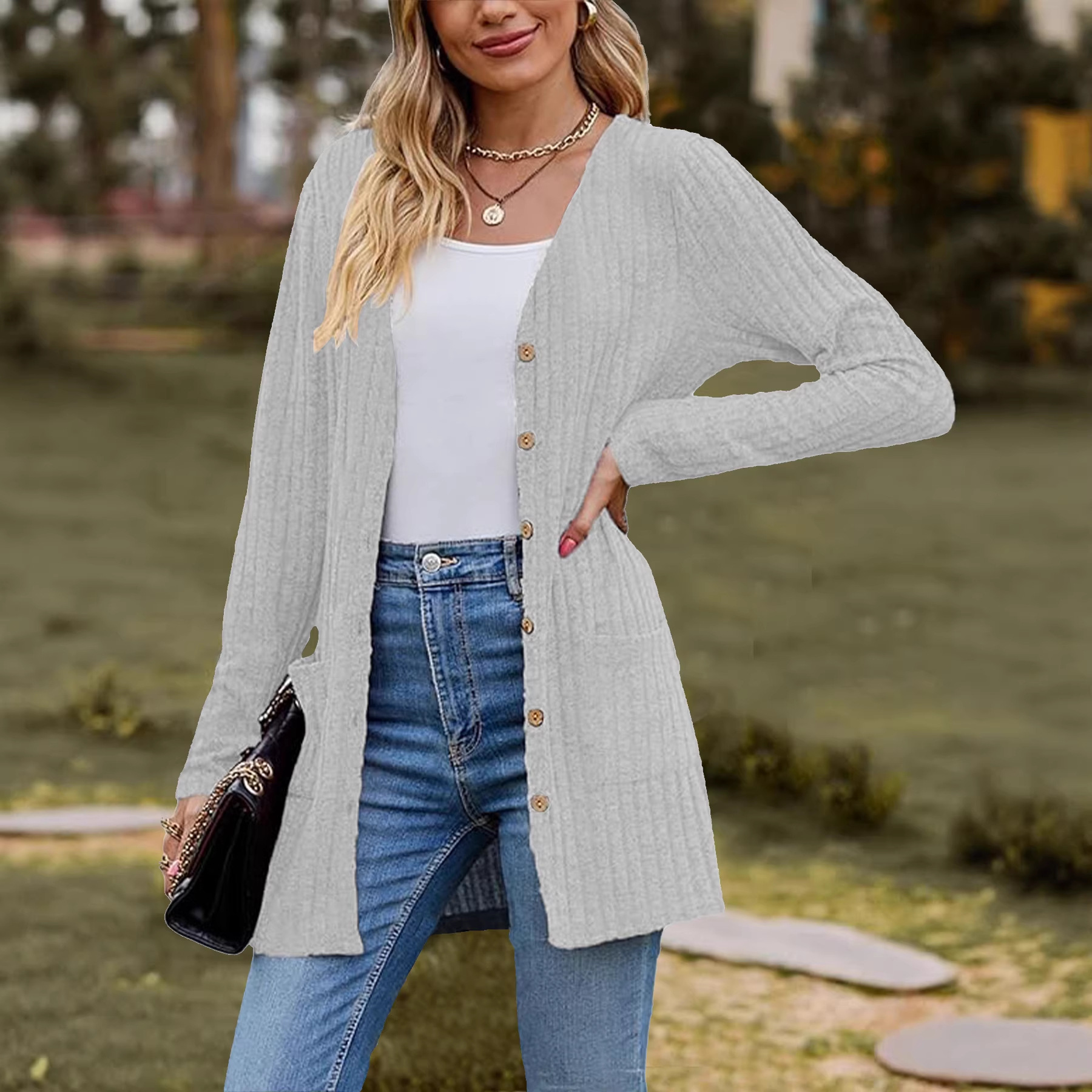 Plus-size Women's Fleece-lined – Longline Cardigan Knit Bewertung und Preis