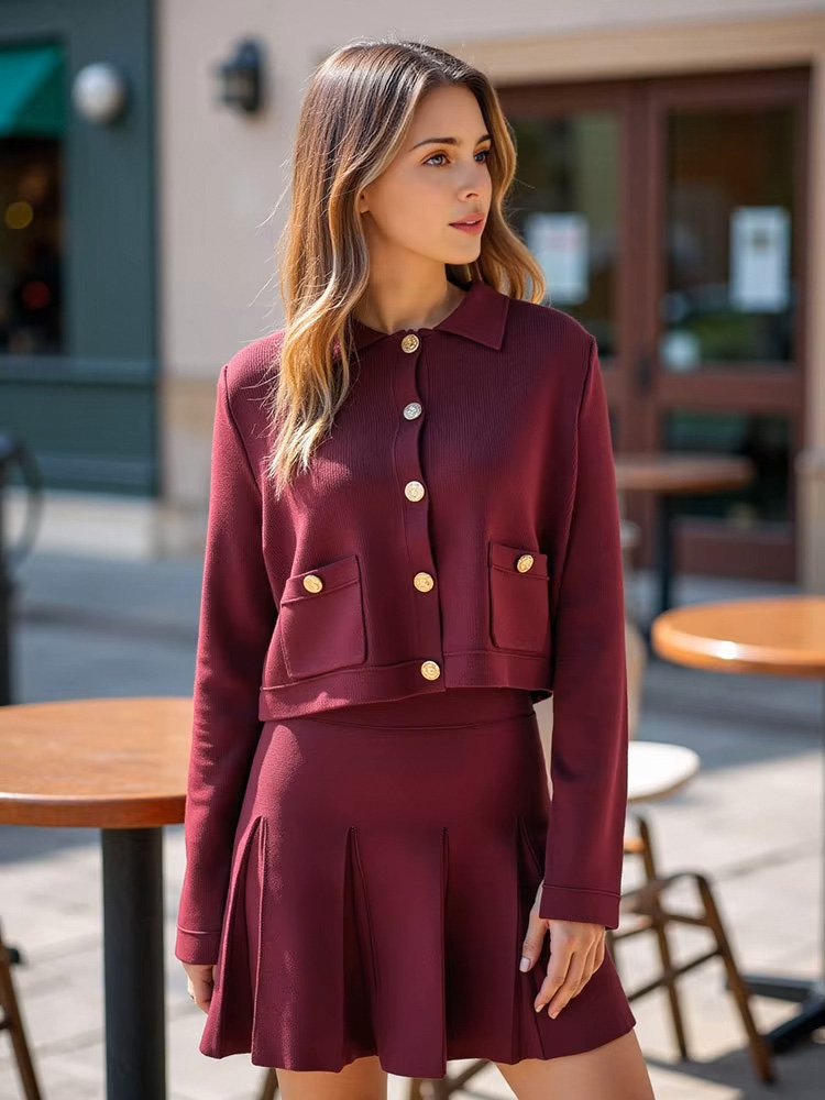 HH Elegant Women Knitted Red S – Longline Cardigan Knit Bewertung und Preis