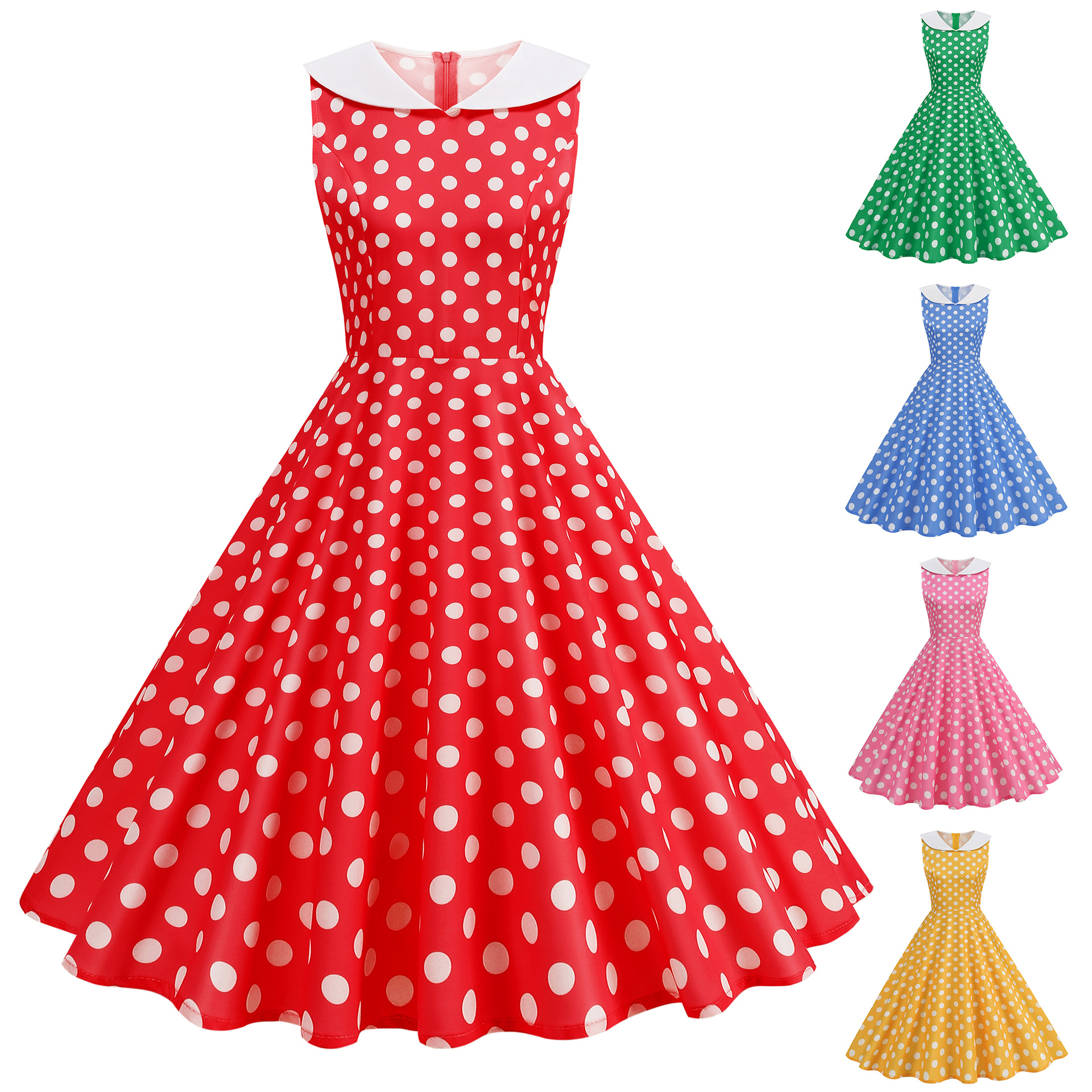 Vintage 1950s 60s Polka Dot Wo – Women'S Fashion In The 60S Bewertung und Preis