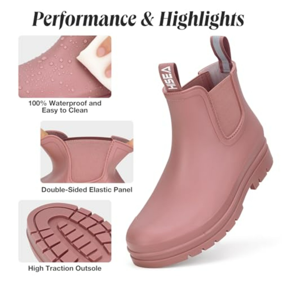 HISEA Women's Short Rain Boots – Women'S Fashion Rain Boots Bewertung und Preis