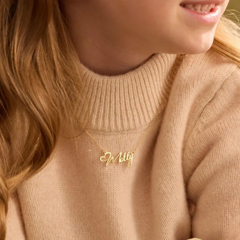 Custom Name Heart Necklace For – Xl Women'S Fashion Bewertung und Preis