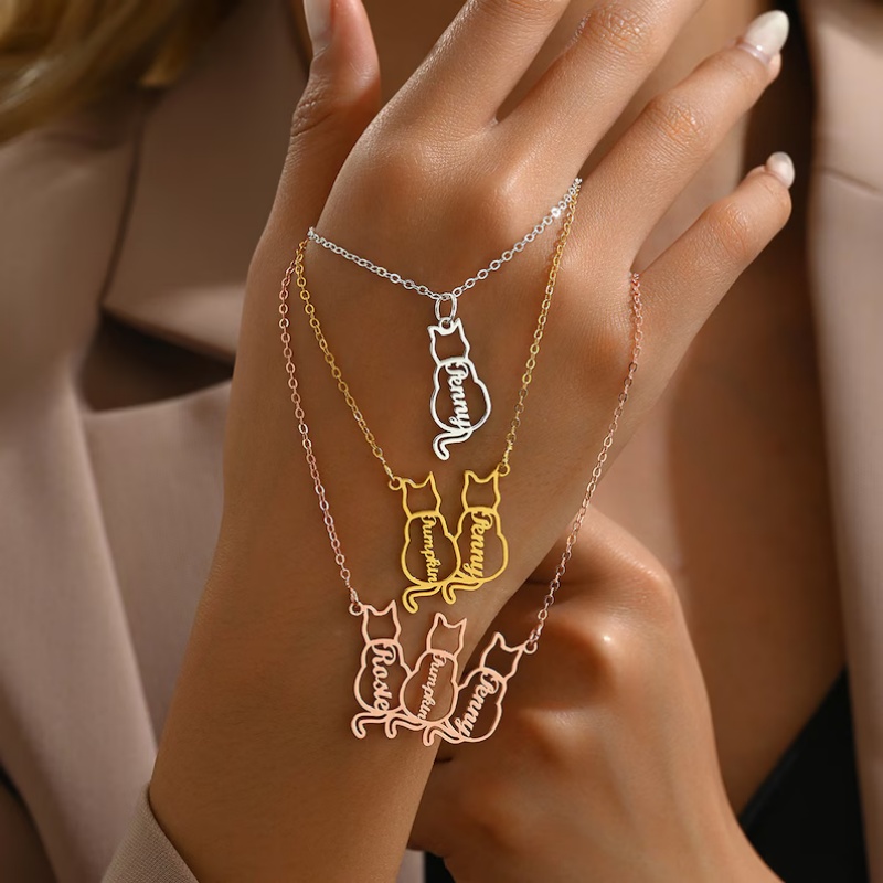 Personalized Cat Name Necklace – Xl Women'S Fashion Bewertung und Preis