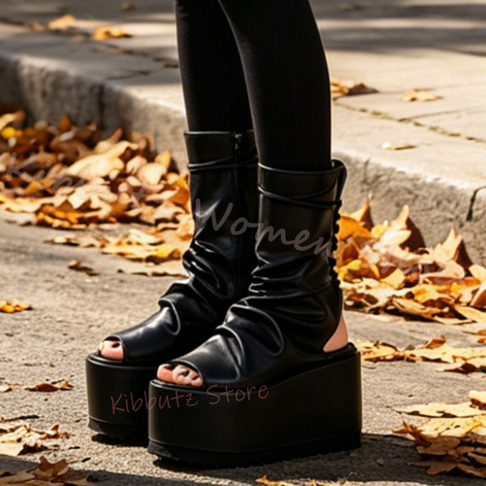 Lace-Up Thick Bottom Sandals P – Women'S Fashion Boots Bewertung und Preis