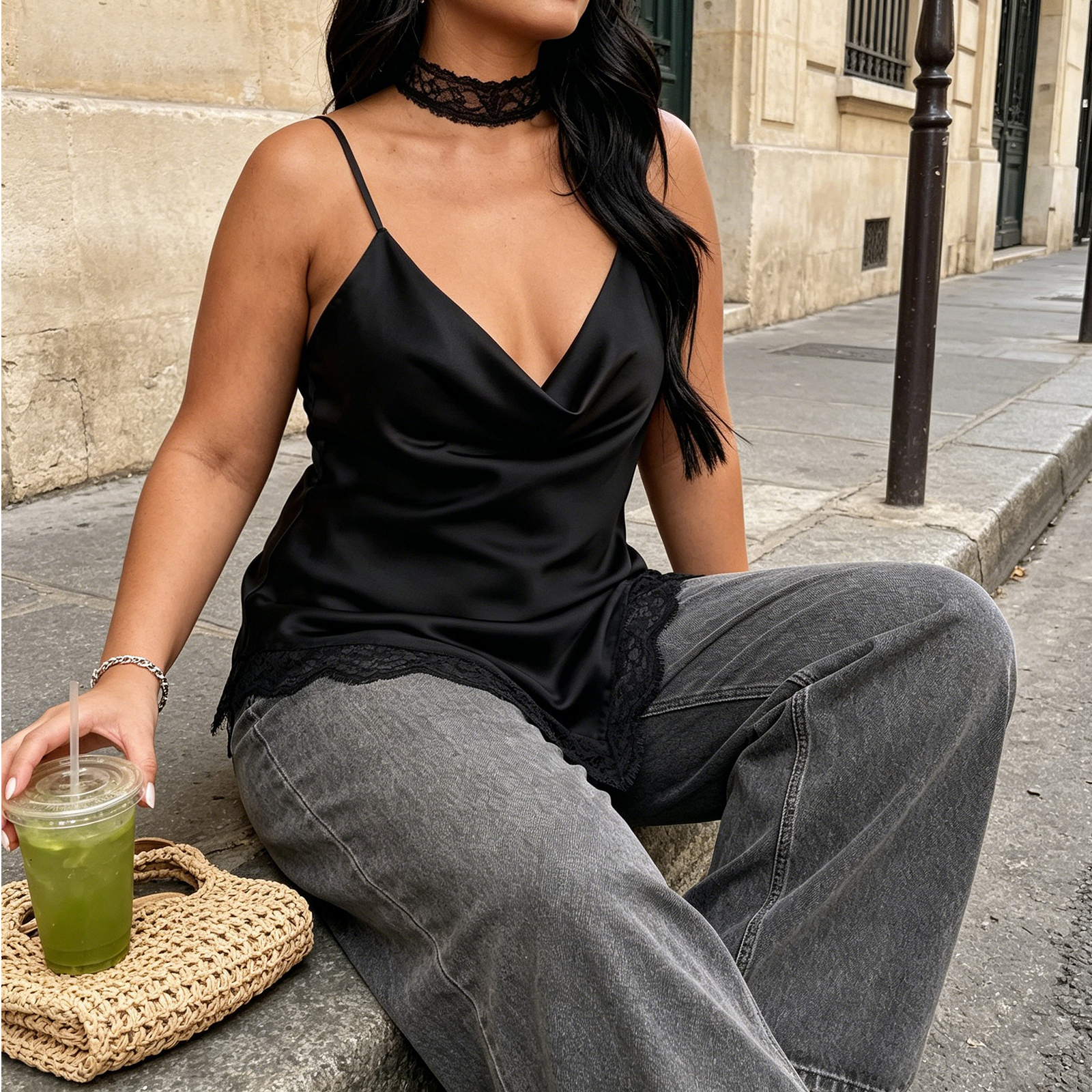 2026 Sexy Women's Plus Size Ca – V Neck Cami Top Bewertung und Preis