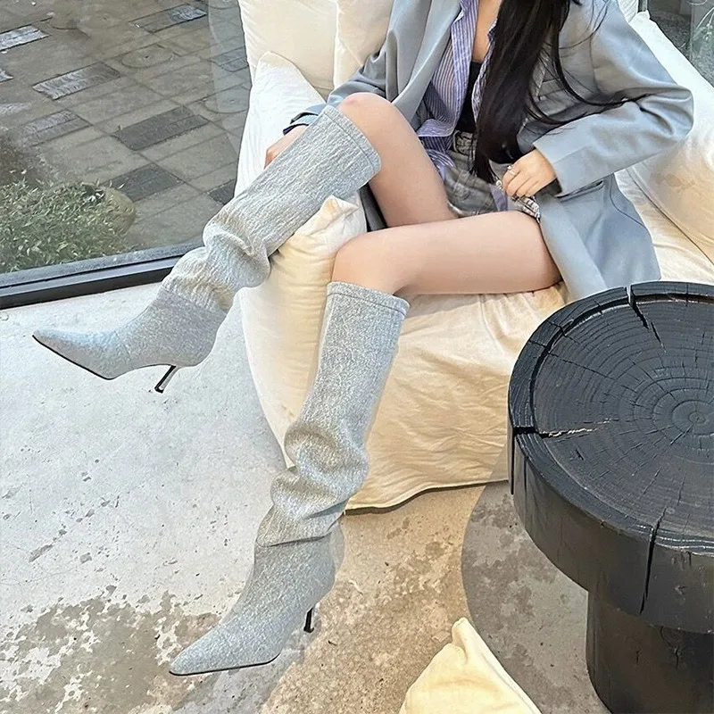 High Heel Long Tube over Knee  – Women Fashion Jeans Bewertung und Preis