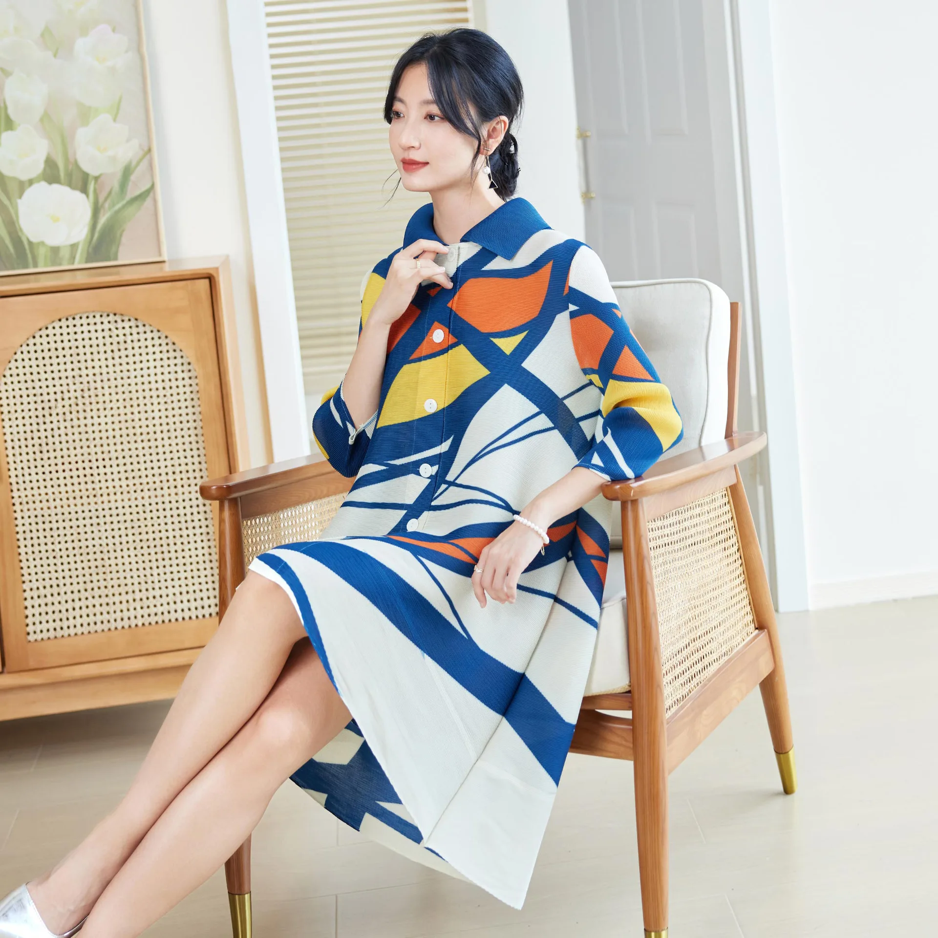miyake style pleated dress for – Longline Cardigan Knit Bewertung und Preis