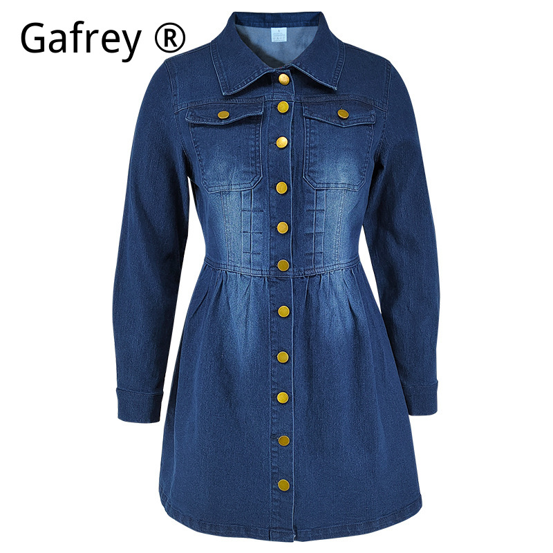 Women New Long Sleeve Denim Dr – Women Fashion Jeans Bewertung und Preis