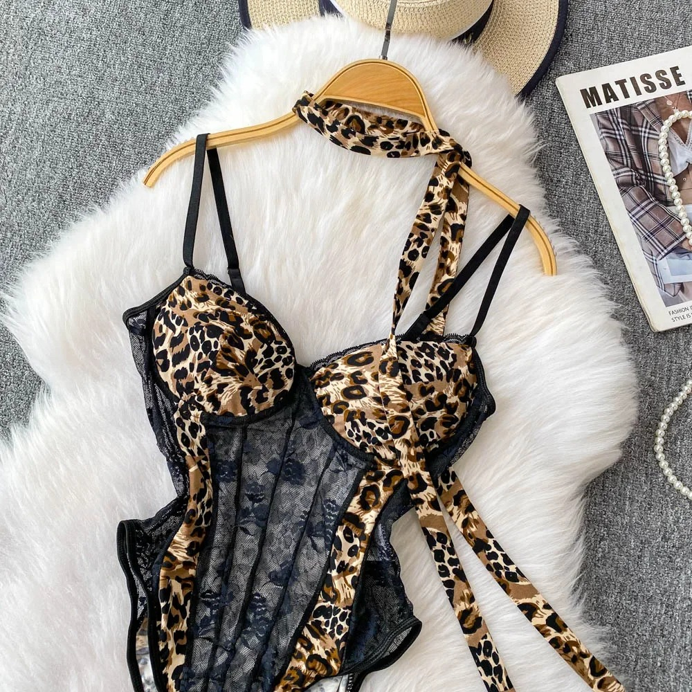 Women Hotsweet V-neck Leopard  – Women'S Fashion Underwear Bewertung und Preis