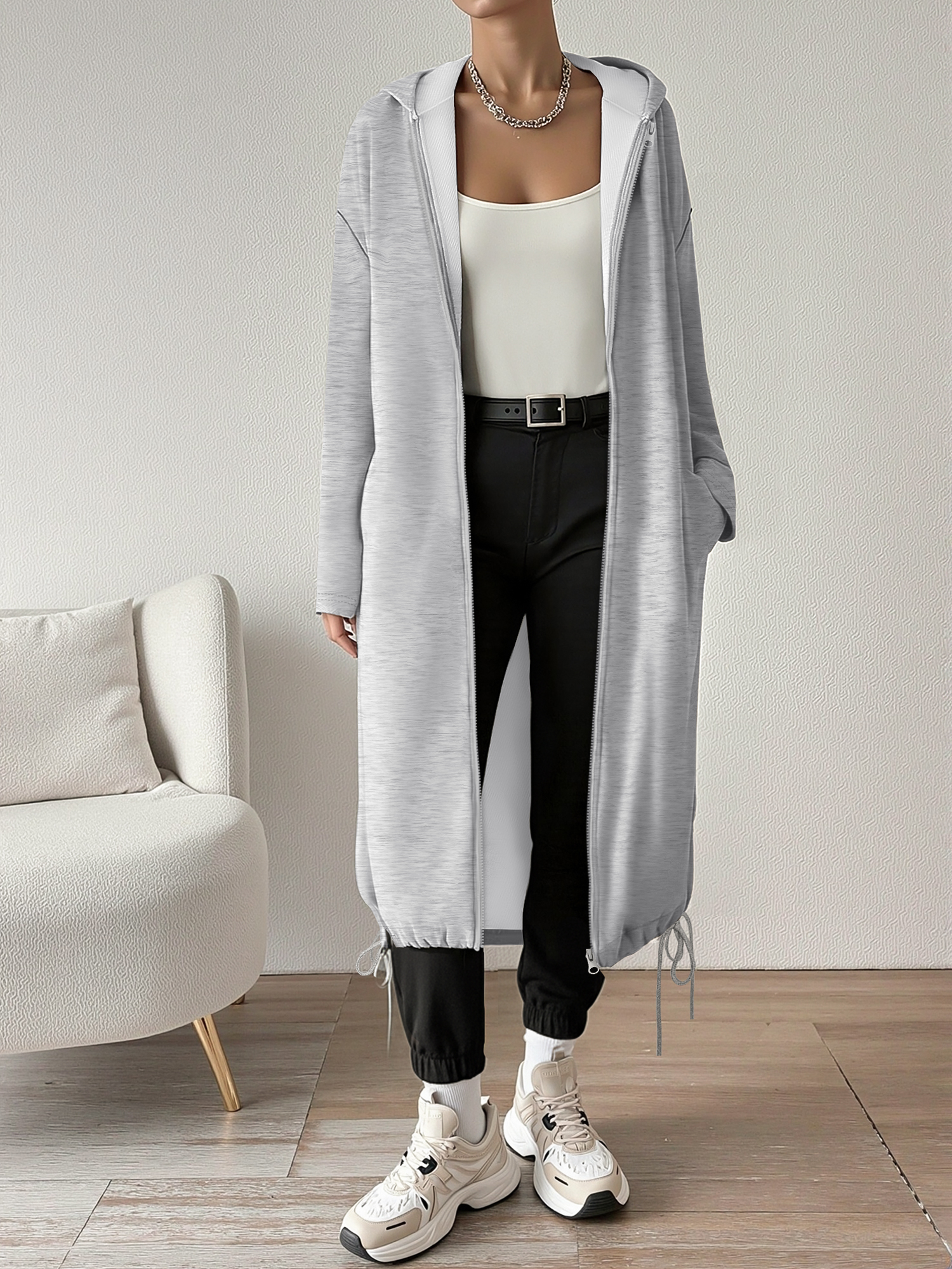 2026 New Longline Hooded Sweat – Longline Cardigan Knit Bewertung und Preis