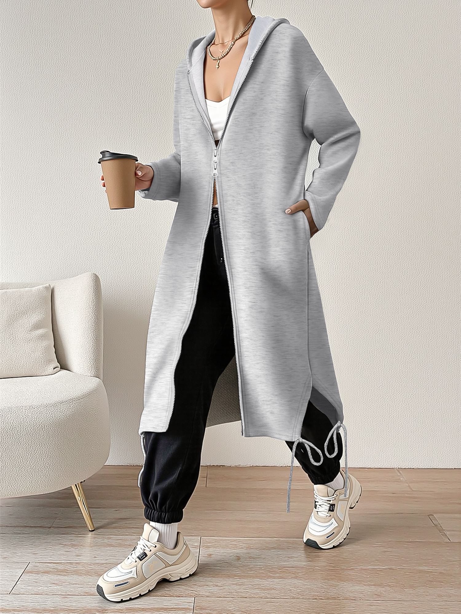2026 New Longline Hooded Sweat – Longline Cardigan Knit Bewertung und Preis