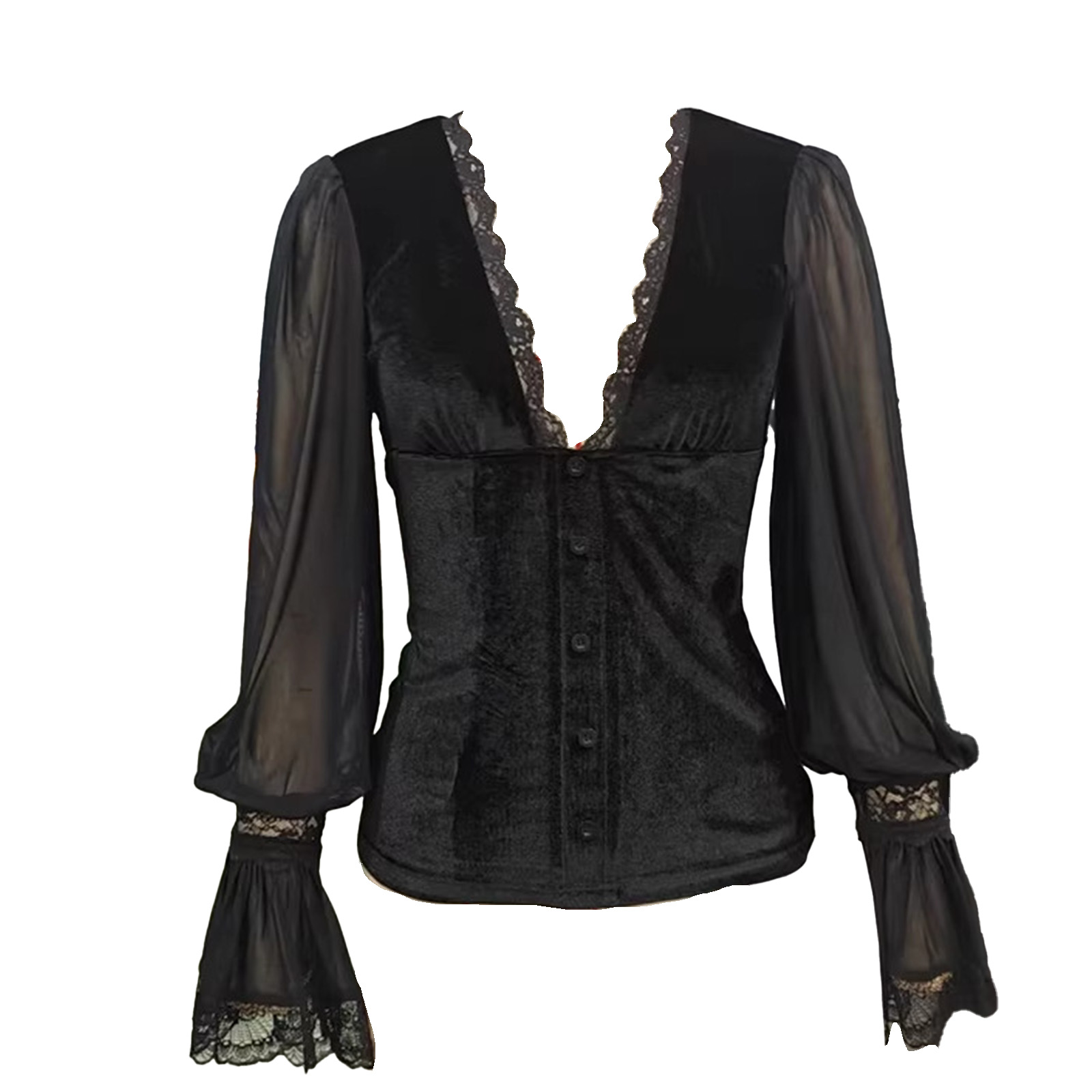 Womens Vintage Gothic Blouse T – Xl Women'S Fashion Bewertung und Preis
