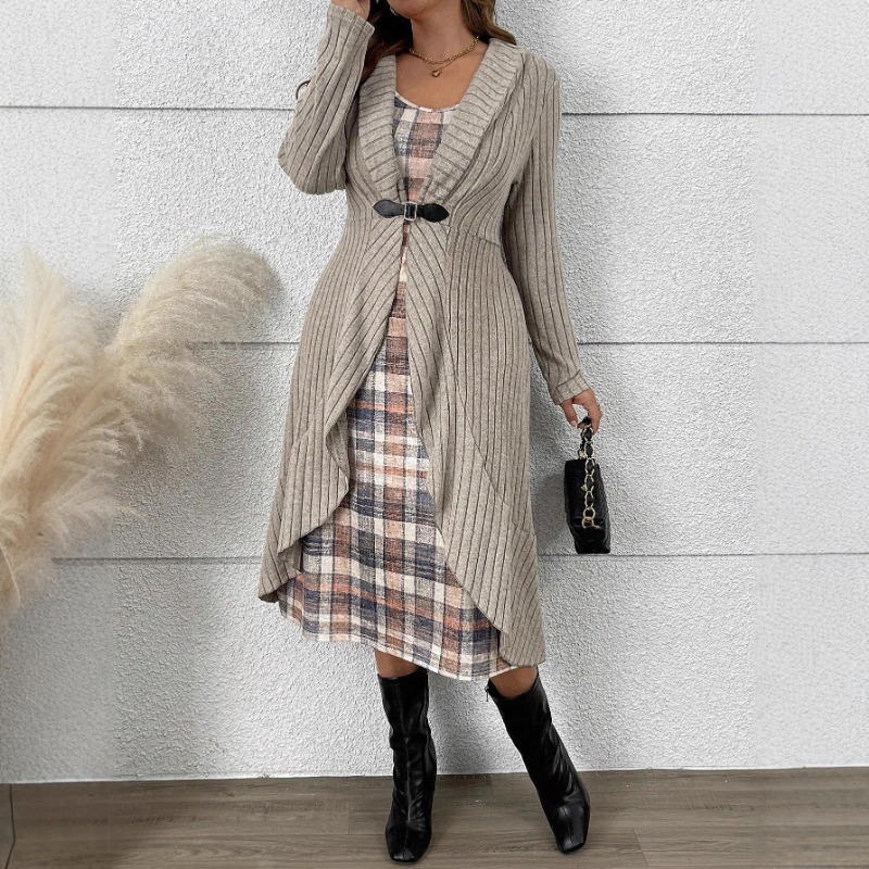 Autumn and Winter Pleated Long – Longline Cardigan Knit Bewertung und Preis