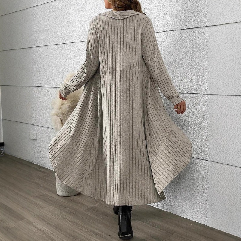 Autumn and Winter Pleated Long – Longline Cardigan Knit Bewertung und Preis