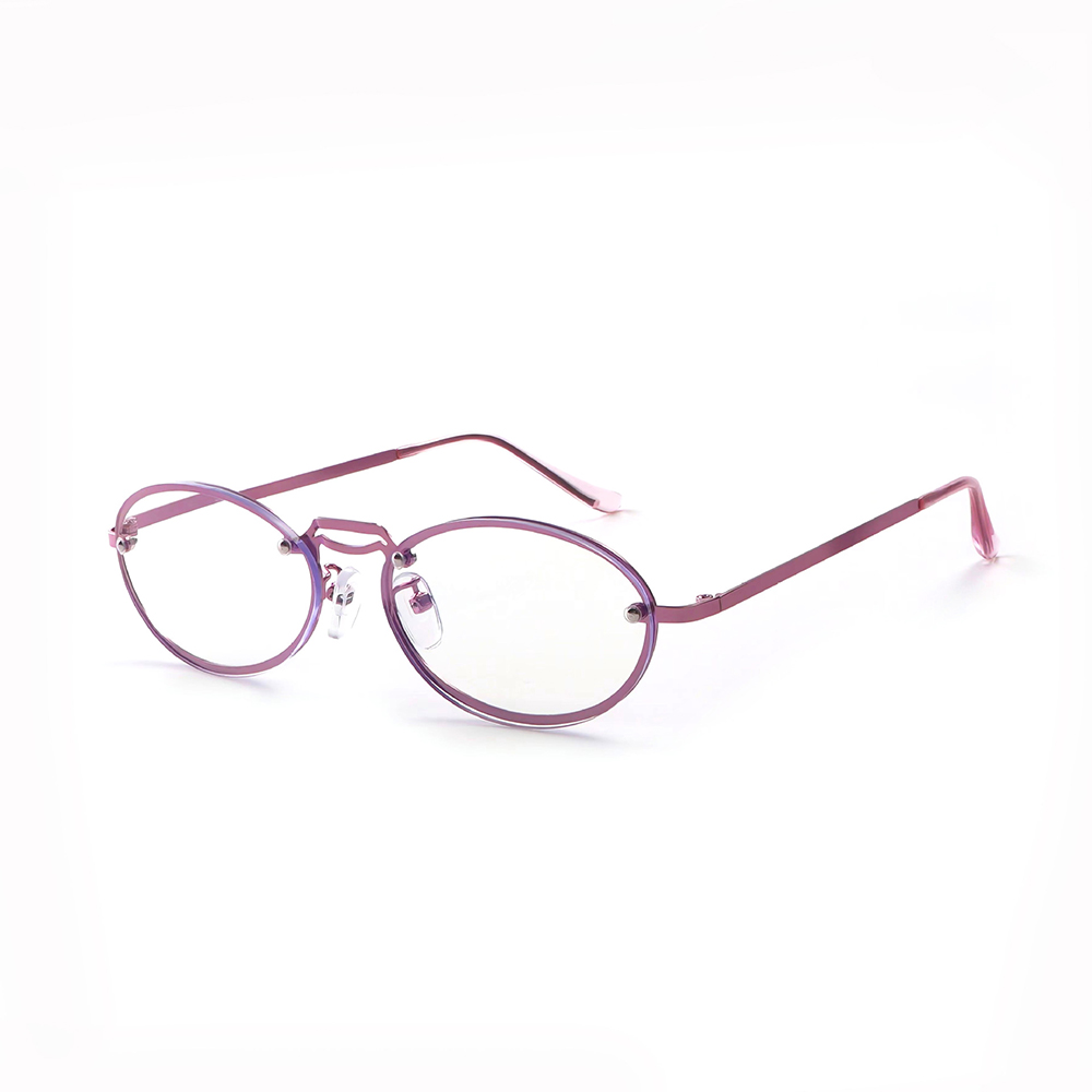 Women's Oval Purple Anti Blue  – Women'S Fashion Glasses With Clear Lenses Bewertung und Preis