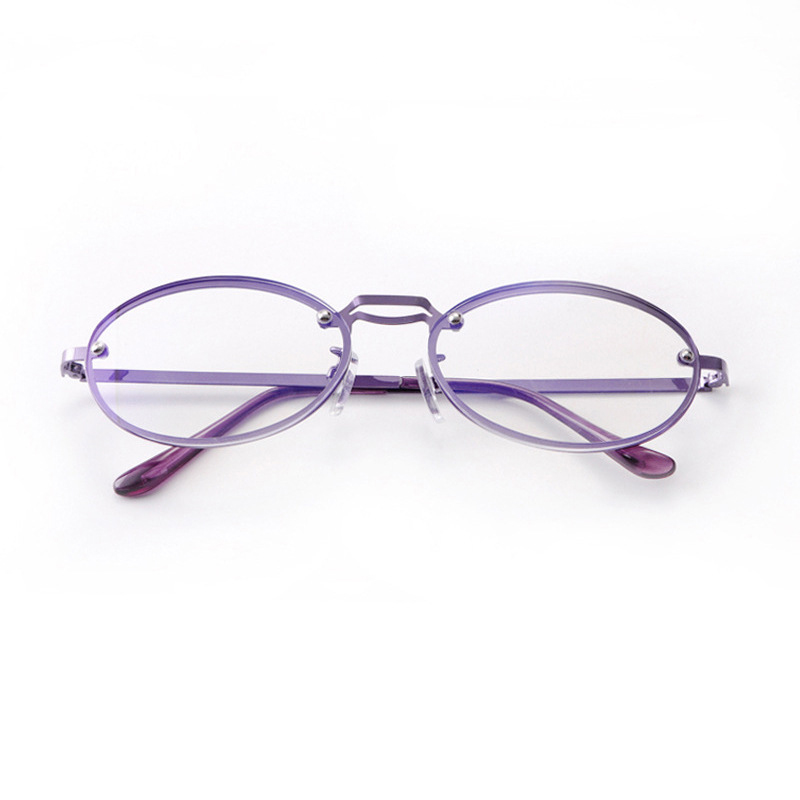 Women's Oval Purple Anti Blue  – Women'S Fashion Glasses With Clear Lenses Bewertung und Preis
