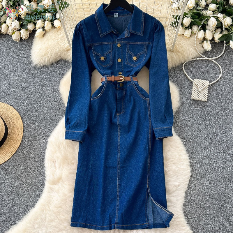 Elegant Women's Denim Dress So – Women Fashion Jeans Bewertung und Preis