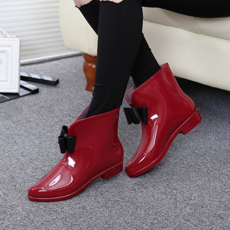 Women Flower Bowtie Ankle Boot – Women'S Fashion Rain Boots Bewertung und Preis