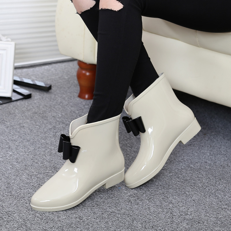 Women Flower Bowtie Ankle Boot – Women'S Fashion Rain Boots Bewertung und Preis