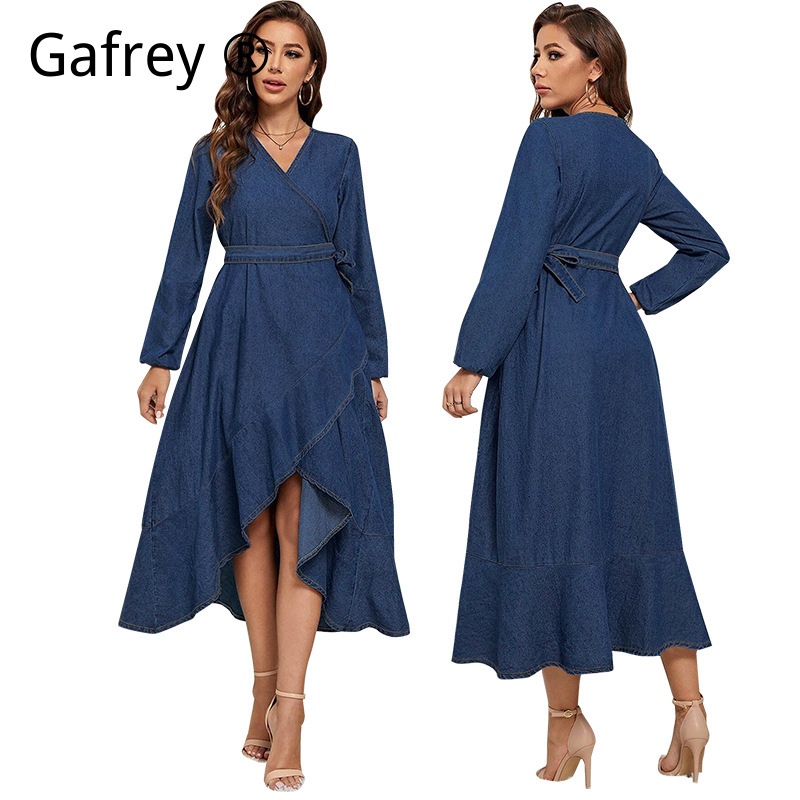 Plus Size Women Denim Dress Lo – Women Fashion Jeans Bewertung und Preis