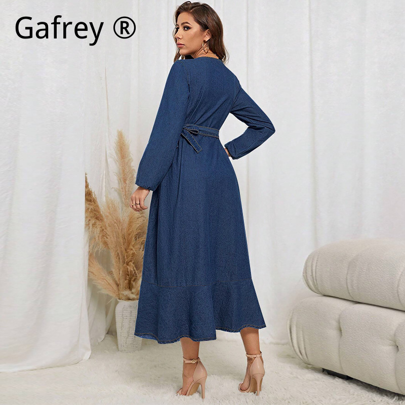 Plus Size Women Denim Dress Lo – Women Fashion Jeans Bewertung und Preis