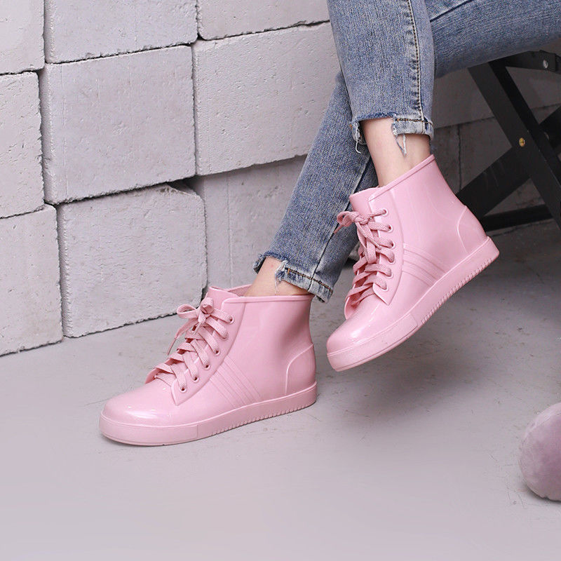 Fashion Lace Up Rainshoes Wome – Women'S Fashion Rain Boots Bewertung und Preis