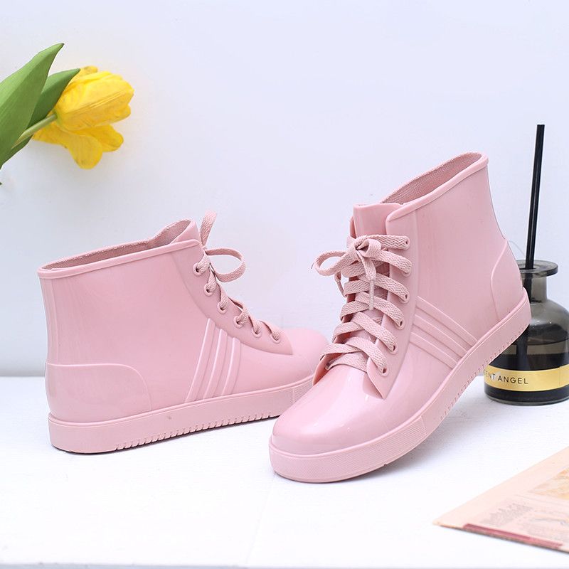 Fashion Lace Up Rainshoes Wome – Women'S Fashion Rain Boots Bewertung und Preis