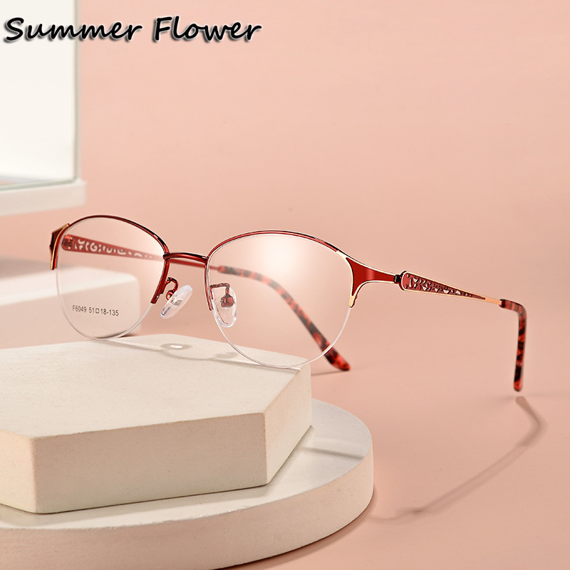 Women Oval Glasses Alloy Optic – Women'S Fashion Glasses With Clear Lenses Bewertung und Preis