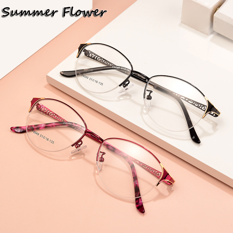 Women Oval Glasses Alloy Optic – Women'S Fashion Glasses With Clear Lenses Bewertung und Preis