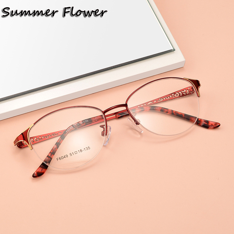 Women Oval Glasses Alloy Optic – Women'S Fashion Glasses With Clear Lenses Bewertung und Preis
