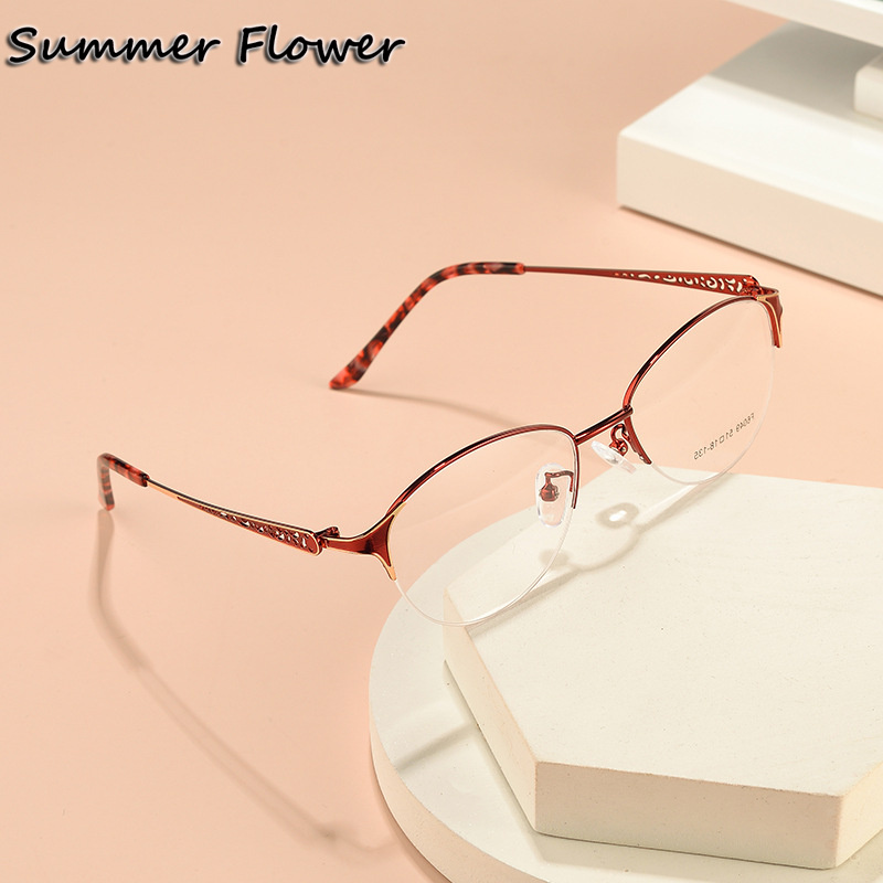 Women Oval Glasses Alloy Optic – Women'S Fashion Glasses With Clear Lenses Bewertung und Preis
