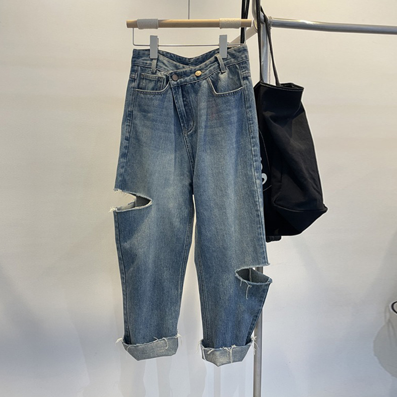 Summer Women Ripped Jeans High – Women Fashion Jeans Bewertung und Preis
