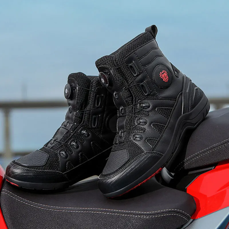 Leather Motorcycle Shoes for C – Women'S Fashion Rain Boots Bewertung und Preis