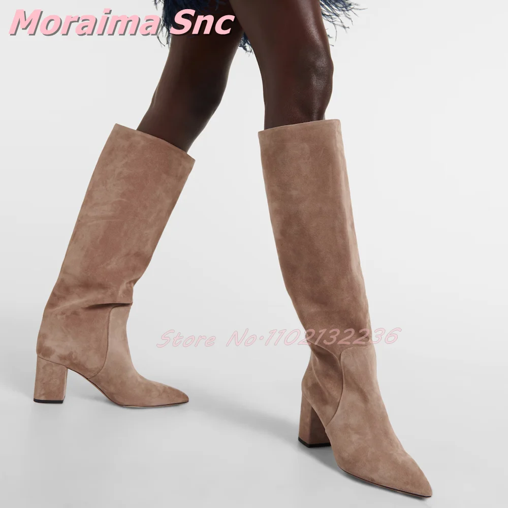 Suede Leather Pointed Toe Knee – Women'S Fashion Winter 2026 Bewertung und Preis