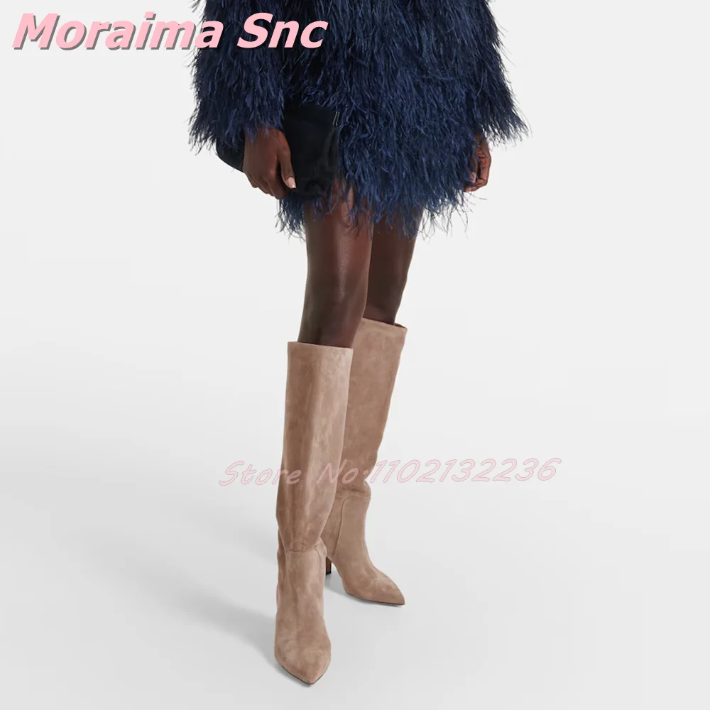 Suede Leather Pointed Toe Knee – Women'S Fashion Winter 2026 Bewertung und Preis