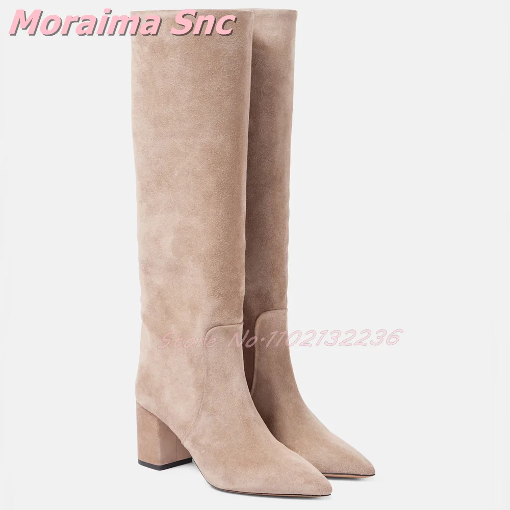 Suede Leather Pointed Toe Knee – Women'S Fashion Winter 2026 Bewertung und Preis