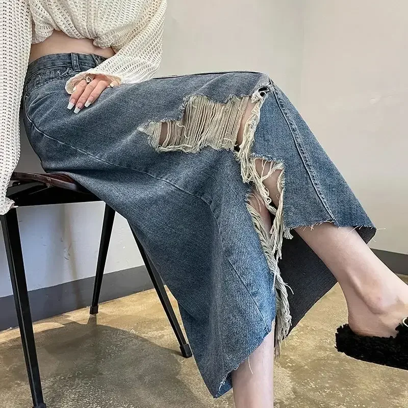 Women's Denim Skirt High Waist – Women Fashion Jeans Bewertung und Preis