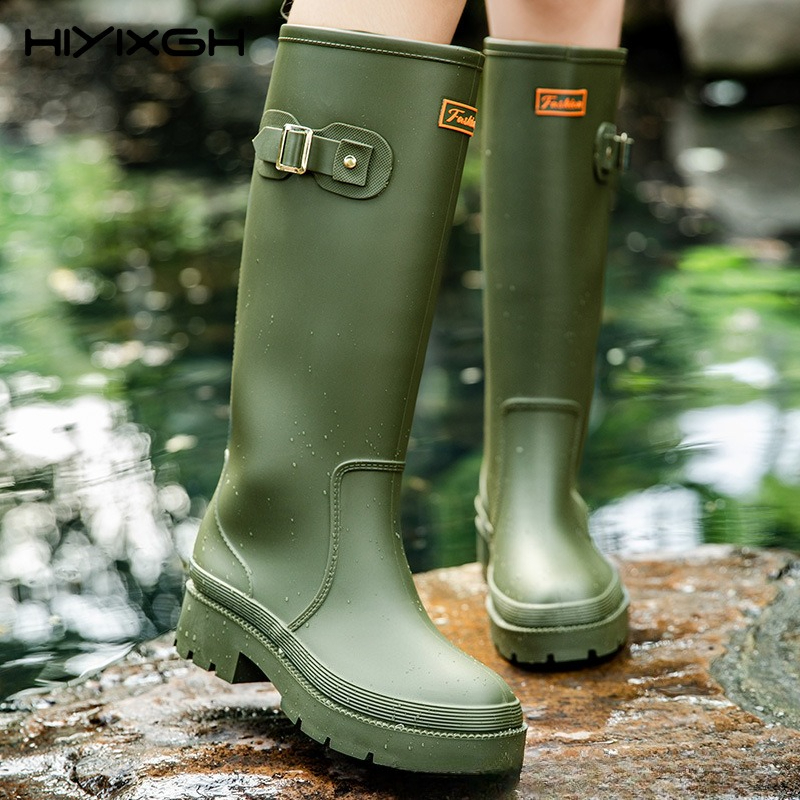 Fashion Ladies High Top Waterp – Women'S Fashion Rain Boots Bewertung und Preis