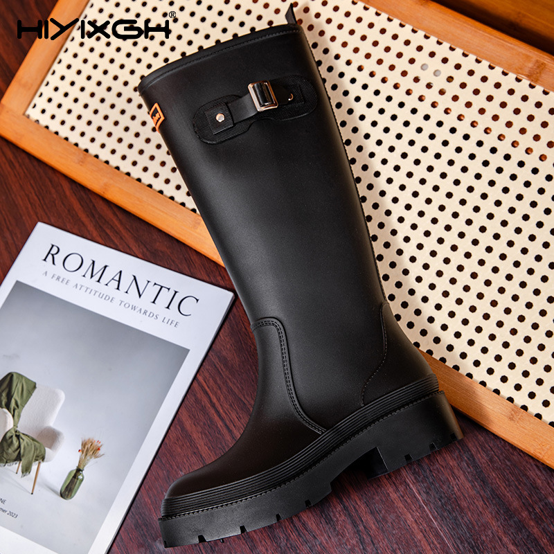 Fashion Ladies High Top Waterp – Women'S Fashion Rain Boots Bewertung und Preis