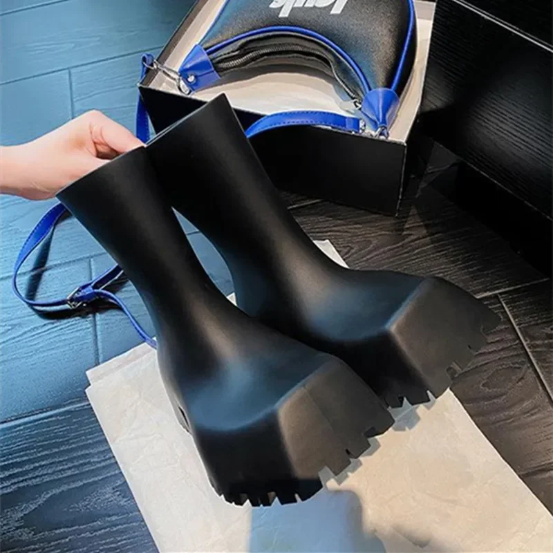 High Quality Soft Leather PU A – Women'S Fashion Rain Boots Bewertung und Preis