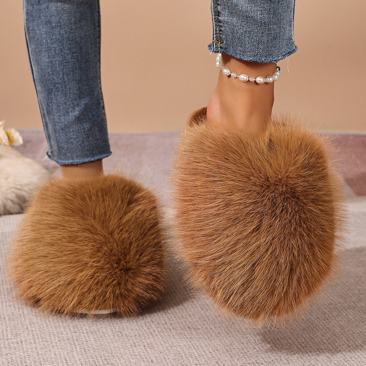 Warm Fluffy Slippers Green Bao – Women'S Fashion Winter 2026 Bewertung und Preis