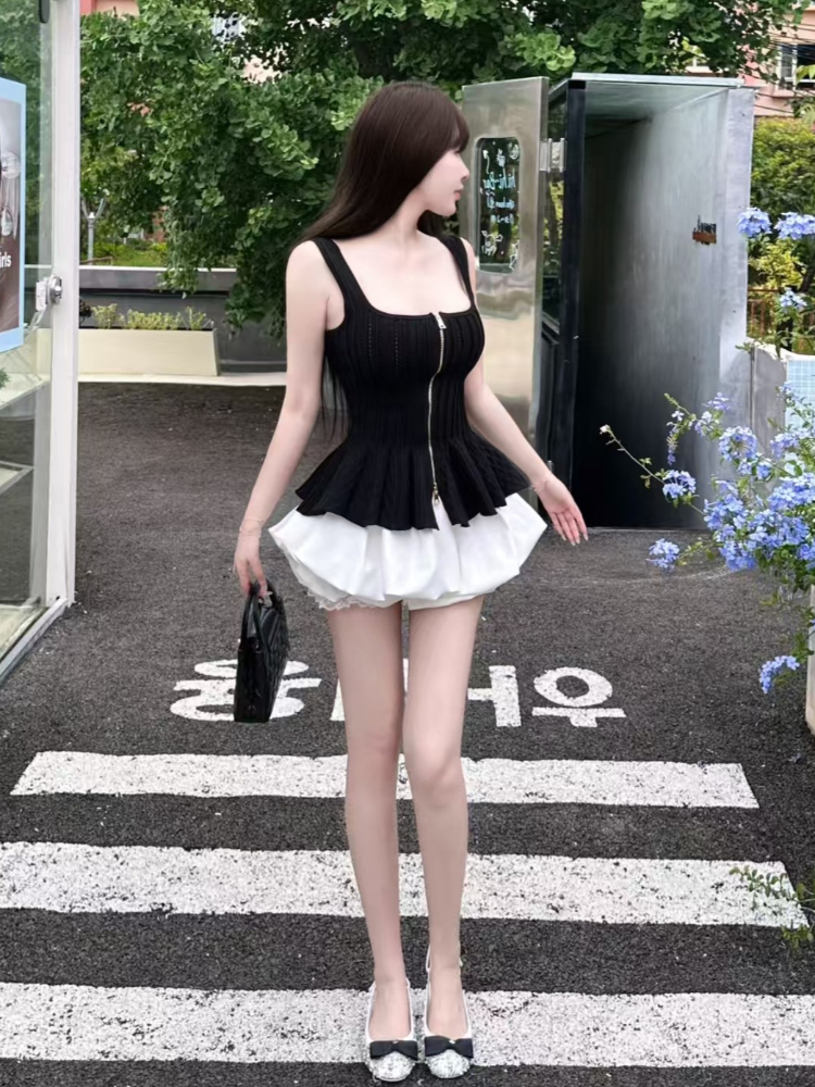 Summer Gothic Hot Girl Slim Sl – V Neck Cami Top Bewertung und Preis
