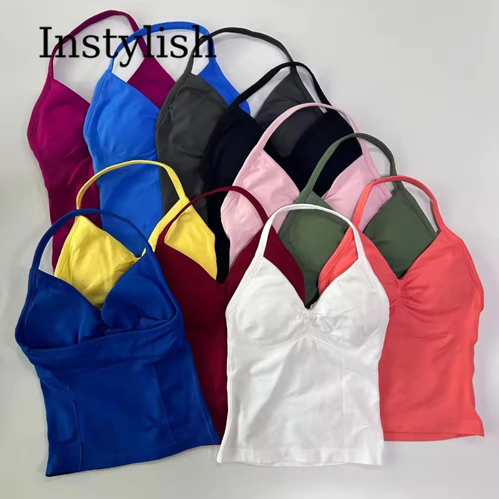 Women Seamless Yoga 2 Piece Se – V Neck Cami Top Bewertung und Preis