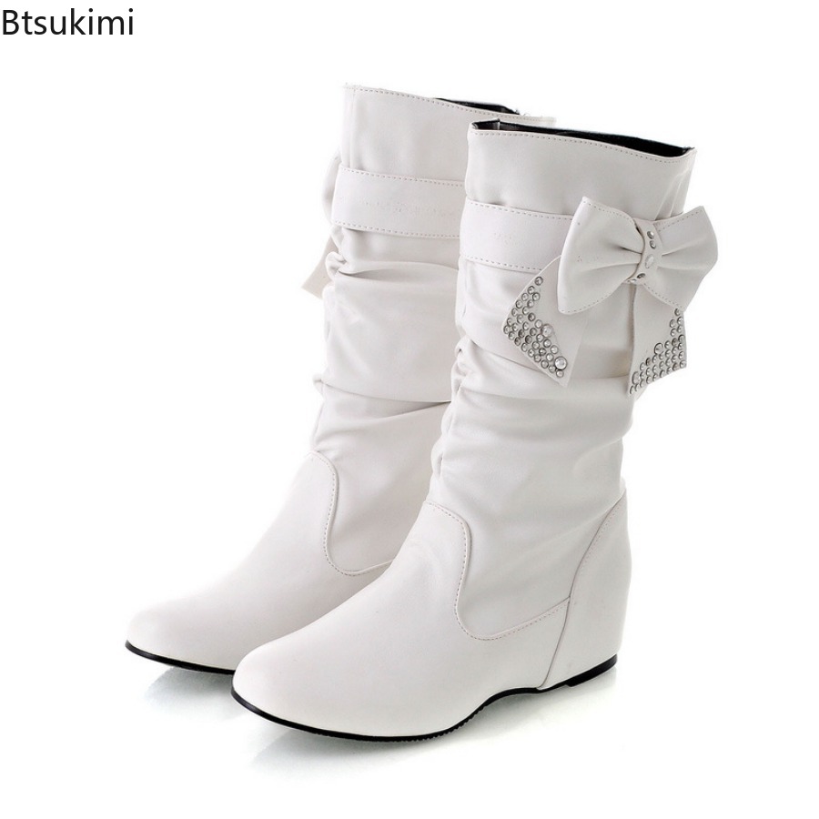 New Women's Butterfly-knot PU  – Women'S Fashion Rain Boots Bewertung und Preis