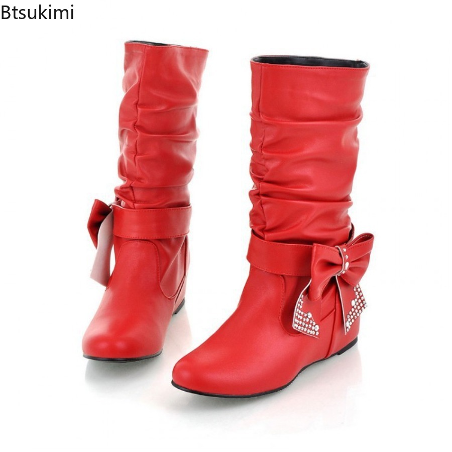 New Women's Butterfly-knot PU  – Women'S Fashion Rain Boots Bewertung und Preis